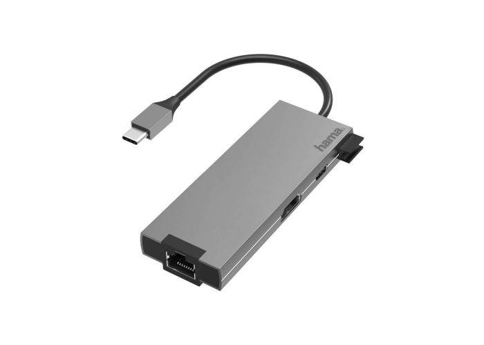 HAMA USB-C multiadapter - 4x portar HDMI/LAN/USB-A/USB-C