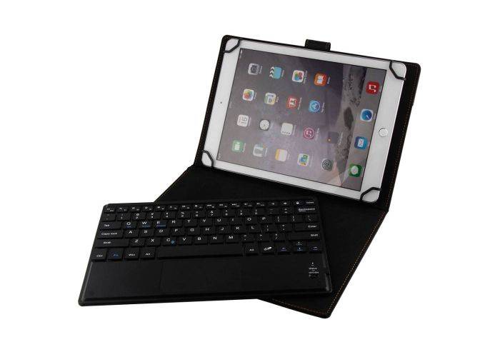 Samsung Galaxy Tab S8 5G - Läderfodral m/avtagbart Bluetooth tangentbord - Nordic/Svenska LAYOUT