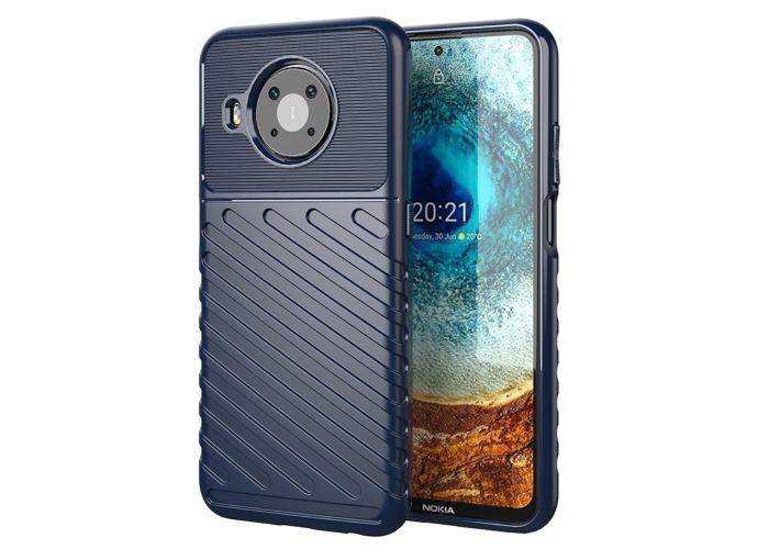 Nokia X10 / X20 - Thunder Series Gummiskal - Blå