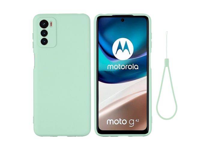 Motorola G42 4G - Azmaro Tunn Silikonskal - Grön