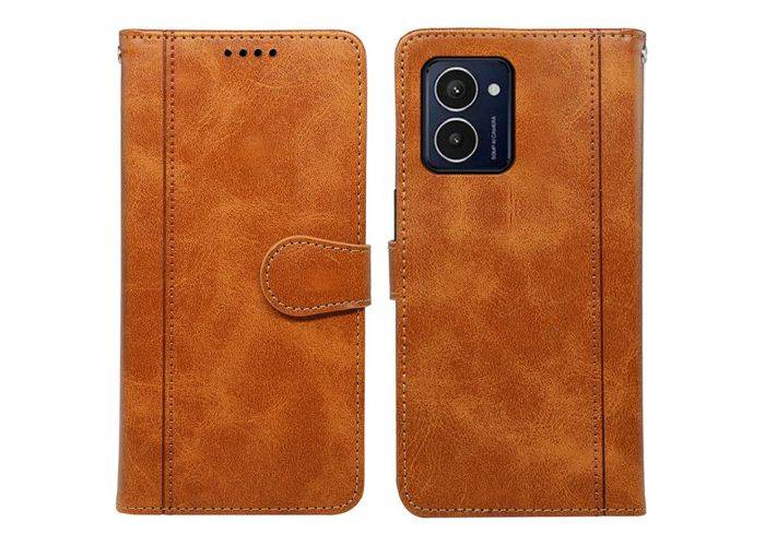 HMD Pulse / HMD Pulse Plus - Läderfodral / Plånboksfodral - Gul