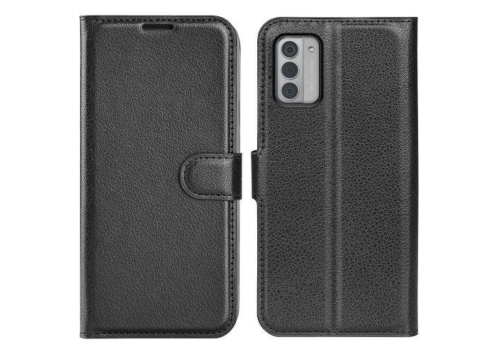 Nokia G42 - Läderfodral / Plånboksfodral - Svart