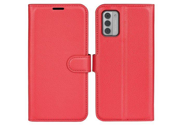 Nokia G42 - Läderfodral / Plånboksfodral - Röd