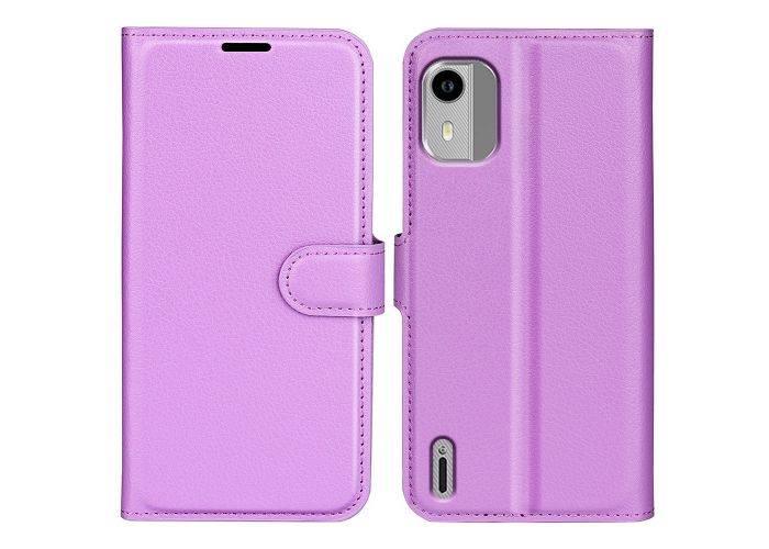 Nokia C12 / C12 Pro / C12 Plus - Läderfodral / Plånboksfodral - Lila