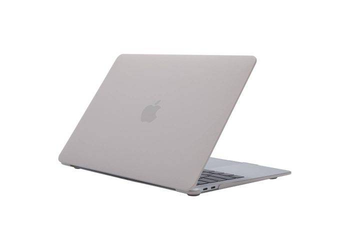 MacBook Air 13 M5/M4/M3/M2 (2026/2025/2024/2022) - Smal hård skal för fram och bak - Rock Grey