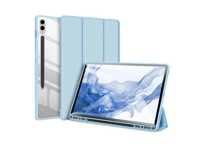 Samsung Galaxy Tab S9 Plus - DUX DUCIS Toby Tri-Fold läderfodral - Blå