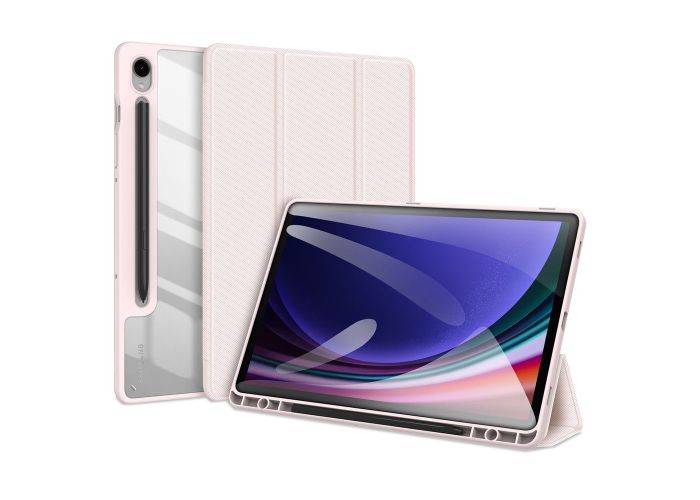 Samsung Galaxy Tab S9 FE - DUX DUCIS Toby Tri-Fold Läderfodral - Pink