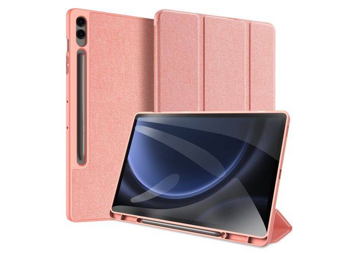 Samsung Galaxy Tab S9 FE Plus - DUX DUCIS Domo Series Tri-Fold Smart fodral - Pink