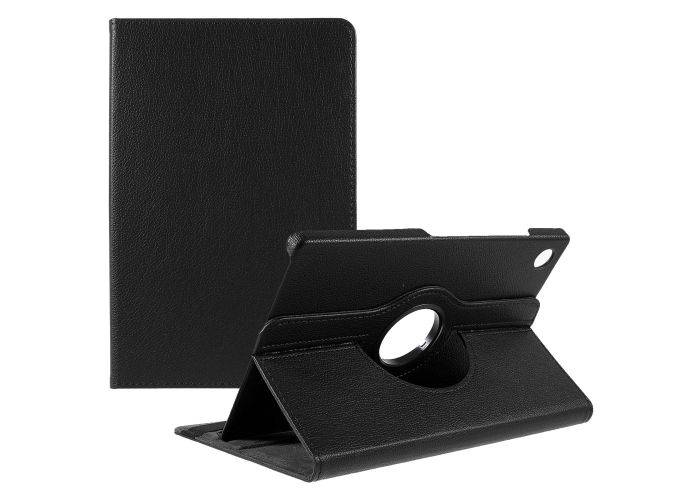 Samsung Galaxy Tab A9 Plus / Tab A11 Plus - läderfodral 360 grader roterbar - Svart
