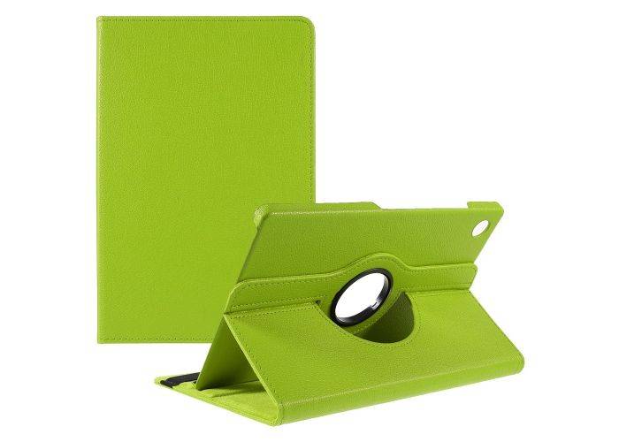 Samsung Galaxy Tab A9 Plus / Tab A11 Plus - läderfodral 360 grader roterbar - Grön