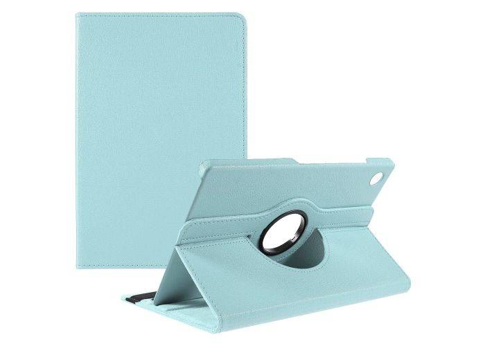 Samsung Galaxy Tab A9 Plus / Tab A11 Plus - läderfodral 360 grader roterbar - Ljusblå