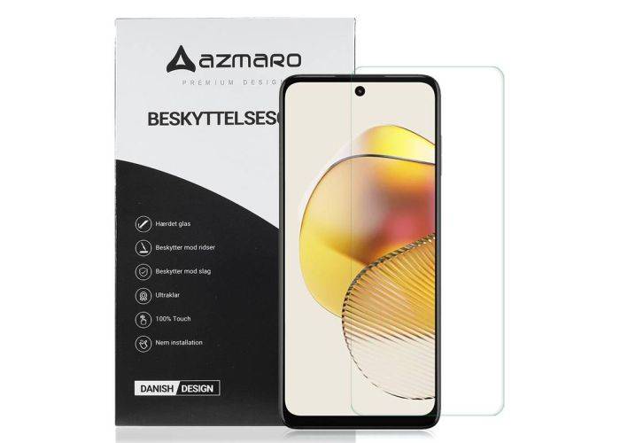 Motorola Moto G73 5G - Azmaro Ultraklart Skärmskydd i Härdat glas - Genomskinlig