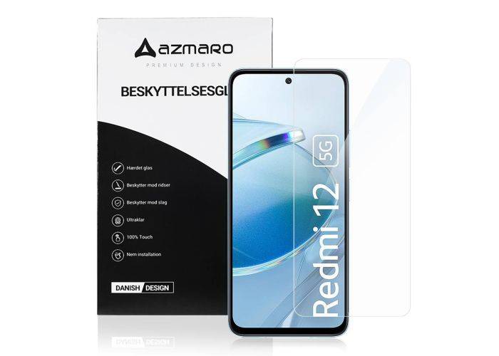Xiaomi Redmi 12 5G - Azmaro Ultraklart Skärmskydd i Härdat glas
