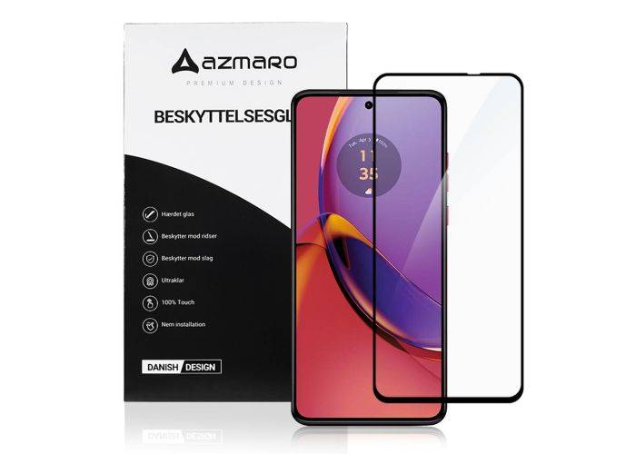 Motorola G84 - Azmaro Premium Skärmskydd i Härdat glas - Fullständig täckning