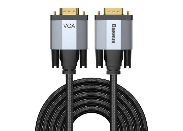BASEUS Enjoyment - VGA til VGA kabel adapter 3m - 1080p - Mörkgrå