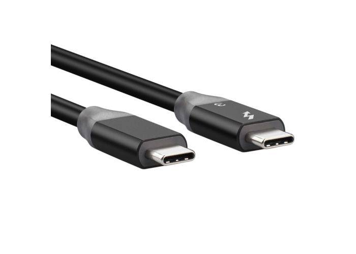USB-C till USB-C Thunderbolt-kabel - 40Gbps/100W - Svart - 0,90m