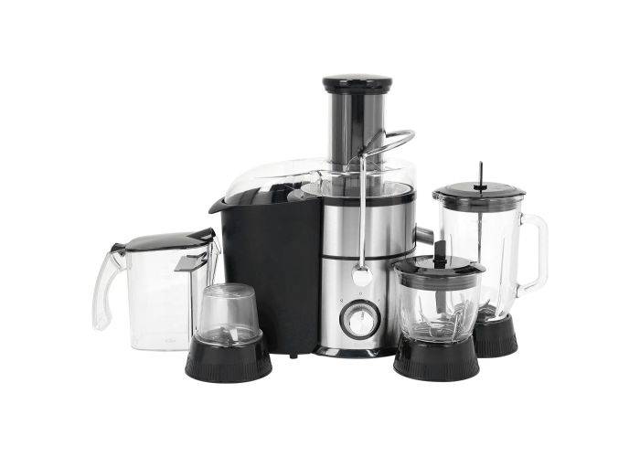 Royalty Line Slow 4-i-1 juicepress i rostfritt stål - 1000W / 2L