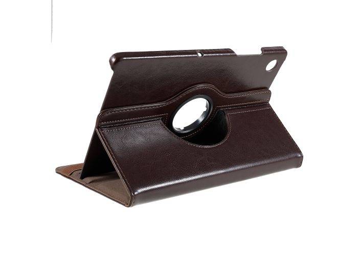 Samsung Galaxy Tab A8 10.5 (2021) - Azmaro äkta läderfodral 360 grader roterbart - Brun