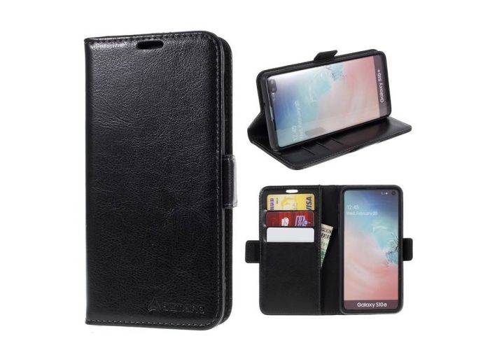 Nokia X10 - AZMARO fodral / plånbok i äkta läder - Svart