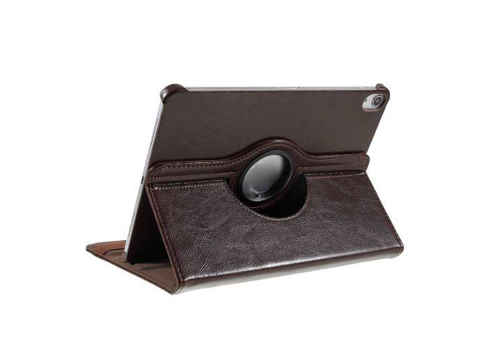 iPad Air 10.9 (2022/2020) - Azmaro äkta läderfodral 360 grader roterbart - Brun
