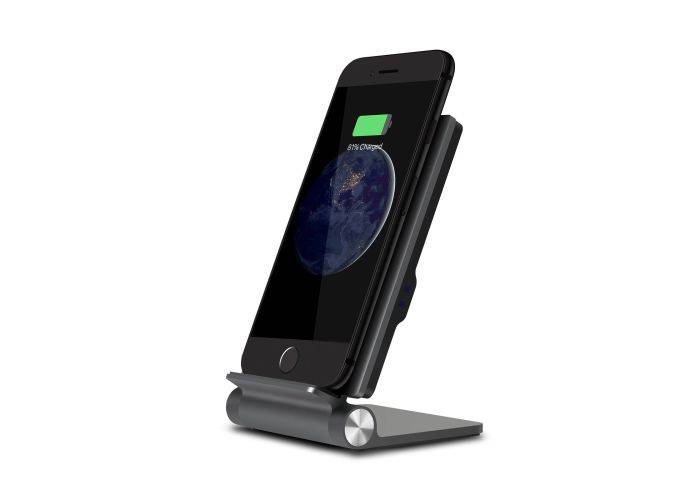 WERGON - Telma - 2-i-1 Trådlös 10W SNABB laddare - Mörkgrå