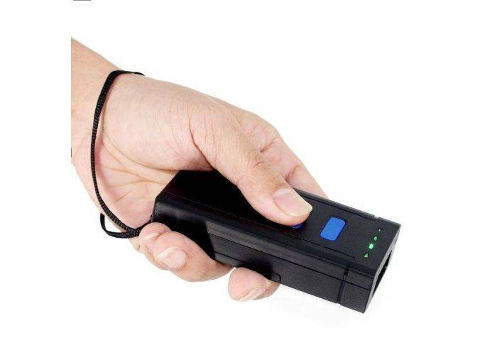 Streckkodsläsare bärbar 2D Bluetooth V.4.1 / 2.4Ghz trådlös laserskanner - Svart - Skanna EAN och QR-koder