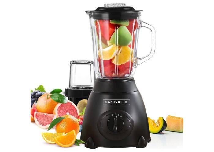 Royalty Line Blender 500W / 1,5L – Inkl. kvarn – Svart
