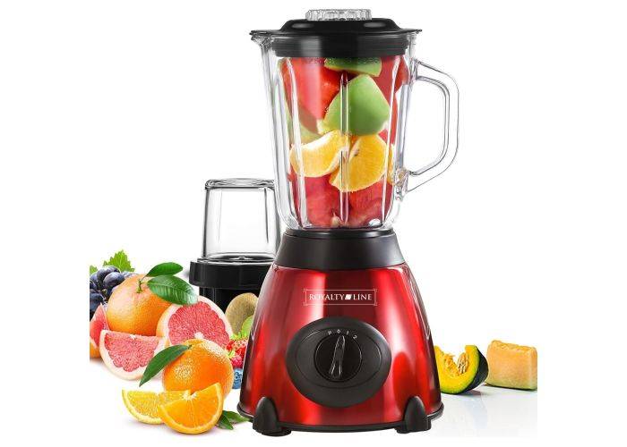 Royalty Line Blender 500W / 1,5L – Inkl. kvarn – Röd