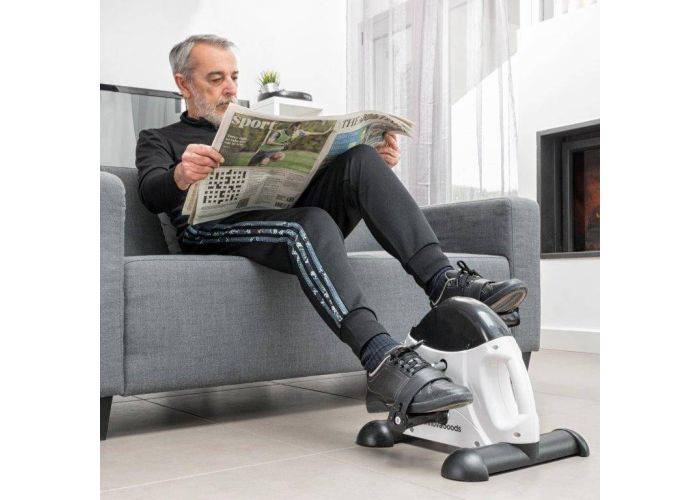 Mini pedaltränare/motionscykel - LED display & Justerbart motstånd