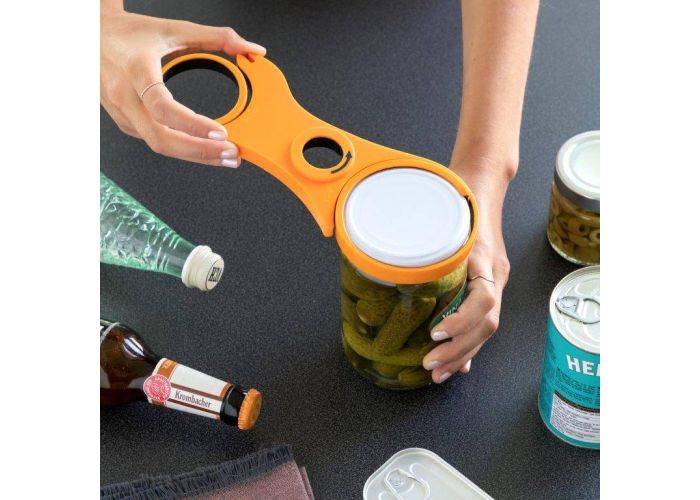 Kitchen Foodies Multifunktionell 5-i-1 konservöppnare