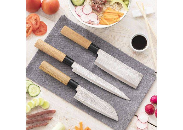 Damas · Q - Japansk knivsats och bärväska