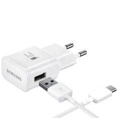 Original Samsung EP-TA20EW USB laddare / adapter 15W inkl. USB-C-kabel - Vit