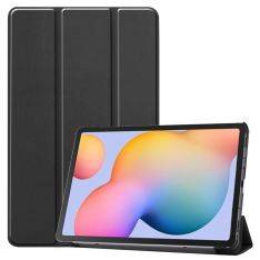 Samsung Galaxy Tab S6 Lite - Tri-Fold läderfodral - Svart