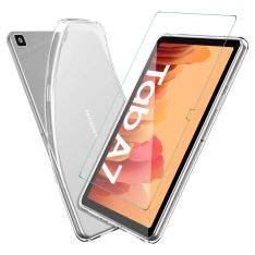 Samsung Galaxy Tab A7 10.4 (2020) - Gummiskal inkl. Skärmskydd i Härdat glas - Transparent