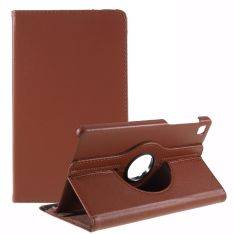 Samsung Galaxy Tab A7 Lite 8.7 - Läderfodral 360 grader m. stativfunktion - Brun