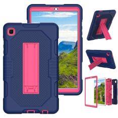 Samsung Galaxy Tab A7 Lite 8.7 - Shockproof Hybrid skal med Kickstand - Blå/Röd