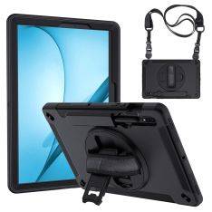 Samsung Galaxy Tab S7 FE 12.4 - Hybridskal med Kickstand & axelrem - Svart