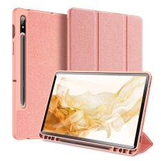 Samsung Tab S8 - DUX DUCIS Domo Series Tri-Fold Smart skal - Rosa