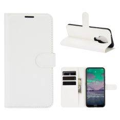 Nokia 3.4 - Läderfodral / Plånboksfodral - Vit