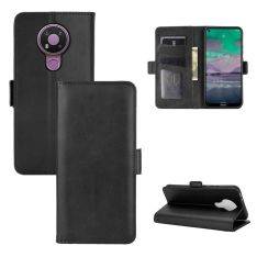 Nokia 3.4 - Unikt läderfodral / plånbok - Svart
