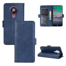 Nokia 3.4 - Unikt läderfodral / plånbok - Blå