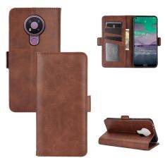 Nokia 3.4 - Unikt läderfodral / plånbok - Brun