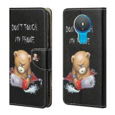 Nokia 1.4 - Läderfodral / Plånboksfodral - Printet Design - Björn