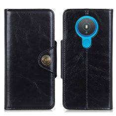 Nokia 1.4 - Vintage Läderfodral / Plånboksfodral - Svart