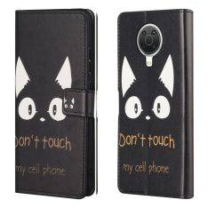 Nokia G10/G20 - Läderfodral / plånboksfodral - Printet design - Svarta Katter