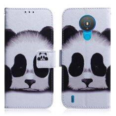 Nokia 1.4 - Läderfodral / plånbok - Tryckt design - Söt panda