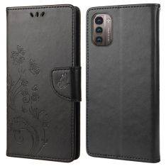 Nokia G11/G21 - Läderfodral / plånbok - Tryckt design - Svart