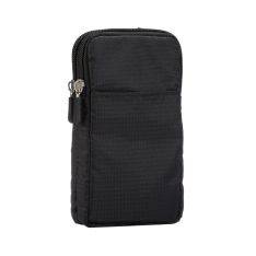 Universal Väska / Pouch med Axelband & Kan monteras på ett bälte - Str. 18*10cm. - för iPhone / smartphone - Svart