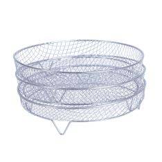 Rack i rostfritt stål med 3 hyllor Ø20,5×9,8 - För Airfryer