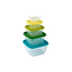 Cold Store - Matförvaringslådor med lock - Set om 5